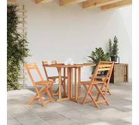 Dining Table Solid Teak Folding Butterfly 120x70x75cm Seats 4 Eco Indoor/Outdoor
