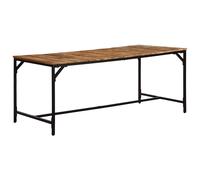 Dining Table Solid Wood Rough Mango Kitchen Table Dinner Table vidaXL