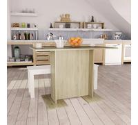 vidaXL Dining Table Sonoma Oak Engineered Wood Indoor Kitchen Dinner Table
