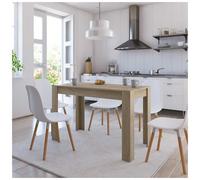 vidaXL Dining Table Sonoma Oak Engineered Wood Home Dinner Dining Room Table