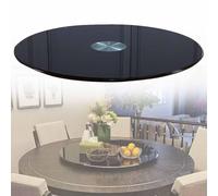 Dining Table Turntable in Tempered Glass 31in 35in 39in Anti-tilt Rotating Tray 20in 24in 27in Smooth Swivel Serving Plate Countertop Centerpiece for Family Dinners (Size : 70cm/27)