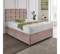 Dining Tables Rio Matching Headboard Divan Set, 2 Drawer On Same Side With Sprung 1500 Comfort Mattress - Double