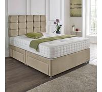 Dining Tables Rio Matching Headboard Divan Set, 2 Drawer On Same Side With Sprung 1500 Comfort Mattress - King