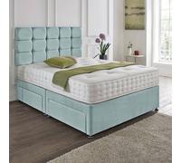 Dining Tables Rio Matching Headboard Divan Set, 2 Drawer On Same Side With Sprung 1500 Comfort Mattress - Double