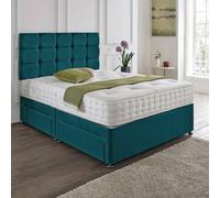 Dining Tables Rio Matching Headboard Divan Set, 2 Drawer On Same Side With Sprung 1500 Comfort Mattress - Double