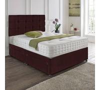 Dining Tables Rio Matching Headboard Divan Set, 2 Drawer On Same Side With Sprung 1500 Comfort Mattress - King