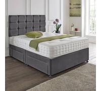 Dining Tables Rio Matching Headboard Divan Set, 2 Drawer On Same Side With Sprung 1500 Comfort Mattress - Double