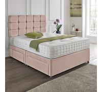 Dining Tables Rio Matching Headboard Divan Set, 2 Drawer On Same Side With Sprung 1500 Comfort Mattress - King