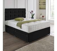 Dining Tables Rio Matching Headboard Divan Set, 2 Drawer On Same Side With Sprung 1500 Comfort Mattress - King