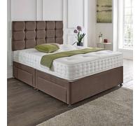 Dining Tables Rio Matching Headboard Divan Set, 2 Drawer On Same Side With Sprung 1500 Comfort Mattress - King
