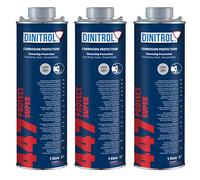 DINITROL 447 RUBBER BASED GREY STONE CHIP 3 x 1 Litre CANS (with Schutz style screw cap)