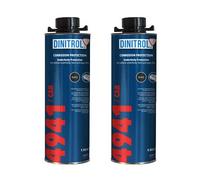 DINITROL 4941 BLACK UNDERBODY WAX 2 x 1 Litre CANS (with Schutz style screw cap)