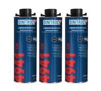 DINITROL 4941 BLACK UNDERBODY WAX 3 x 1 Litre CANS (with Schutz style screw cap)