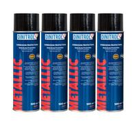DINITROL METALLIC BROWN UNDERBODY WAX 4 x 500ml AEROSOL SPRAY CANS