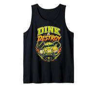 Dink and Destroy Pickleball Player Funny Tank Top