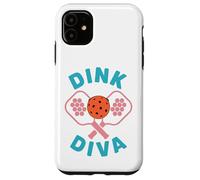 Dink Diva Funny Women Pickleball Player Case for iPhone 11