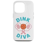 Dink Diva Funny Women Pickleball Player Case for iPhone 13 Pro
