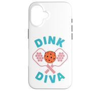 Dink Diva Funny Women Pickleball Player Case for iPhone 16