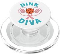 Dink Diva Funny Women Pickleball Player PopSockets PopGrip for MagSafe