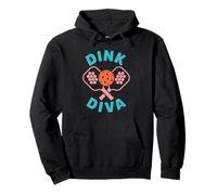 Dink Diva Funny Women Pickleball Player Pullover Hoodie