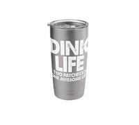 Dink Life Two Paychecks One Awesome Life Dink Squad Stainless Steel Insulated Tumbler