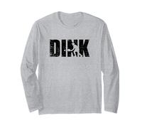 Dink Pickleball Player Silhouette Court Love Long Sleeve T-Shirt