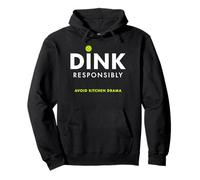 Dink Responsibly Avoid Kitchen Drama Graphic Funny Pullover Hoodie