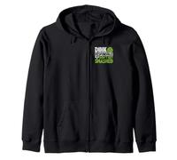 Dink Responsibly Don’t Get Smashed Pickleball League Player Zip Hoodie