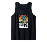 Dink The Halls Pickleball Christmas Fun Tank Top