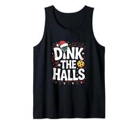 Dink The Halls Pickleball Christmas Fun Tank Top