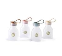 Dinka! 4 Pcs Soft Silicone Reusable Breast Milk Storage Bottles, Leak-Proof, BPA Free, Fridge or Freezer, Large Capacity of 240ml/8oz, A Breastfeeding Essential