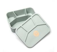 dinka! Kids Lunch Box - Multi Compartment Lunch Box with Leak-Proof Lid - Silicone Boxes Ideal for Baby Food & Toddler Snacks - BPA Free Bento Boxes for Travel & Picnics - 1.1L Capacity (Dark Green)