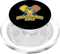 Dinking And Drinking At Sea Pickleball Cruise Vacation Fan PopSockets PopGrip for MagSafe
