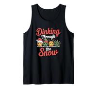 Dinking Through The Snow, Christmas Pickleball Player Tank Top