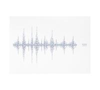 DINKIT Tottenham 'Sounds of White Hart Lane', Song Soundwave, Typography Posters Prints
