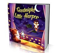 Dinkleboo Personalised Goodnight Story Book - Custom Name Bedtime Storybook for Babies, Toddlers & Children Aged 0-8 - Personalised Bedtime Gift for Boys & Girls - Softcover 8" x 8"