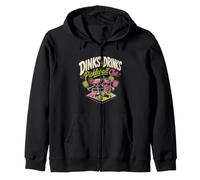 DINKS & DRINKS Pickleball Club pickleball party Zip Hoodie