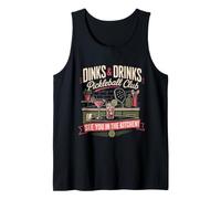 DINKS & Drinks Pickleball Club Pickleball Tank Top