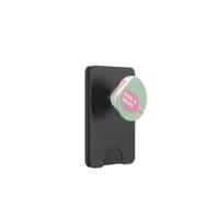 Dinks & Drinks Pickleball Paddle Pastel Pink Green PopSockets PopWallet for MagSafe