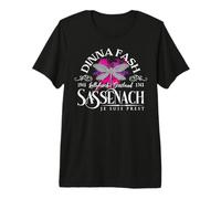 Dinna Fash Sassenach | Dragonfly Paint Splash Premium T-Shirt