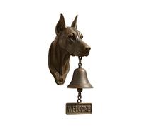 Dinner Bell | Time-Saving Assembly Feature Dog Head Shape Welcome Doorbell | Vintage Farmhouse Door-bell for Front Door Garden Sheds Cottage Retreats Apartment Wedding Venues, Outdoor