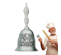 Dinner Bell, Vintage Bells | Vintage Metal Service Bell | Decorative Aesthetic Bell Hand Held for School, Church, Wedding, Hotel, Sound