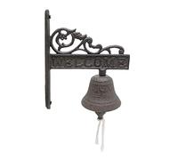 Dinner Bells - Cast Iron Wall Hanging Bell, Antique Style Door Bell, Welcome Sign Decorative Bells | Shaking Wall Hanging Doorbell, Wind Chimes Wall Mounted Bells, Outdoor Door Hanging Bell For Home