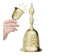 Dinner Bells For Inside | Vintage Relief Jingle Bell - Aesthetic Decorative Hand Held Bell for School Church Weddings Hotels Kitchen Ringing