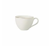 DINNER BOWL PLATE MUG PORCELAIN CUP - VILLEROY & BOCH ANMUT GOLD/SILVER