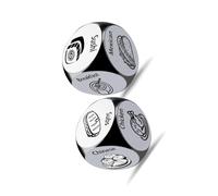 Dinner Choices Randomizer Dices Stainless Steel Tabletop Game For Couples Friend Family Fun Night Out Dinner Decision Maker