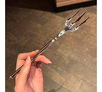 Dinner Forks, Stainless Steel Trident Fork, Stainless Steel, Poseidon Design, Salad Fork for Home, Kitchen and Restaurant, Dishwasher Safe, Flatware Sets (1 pcs fork)