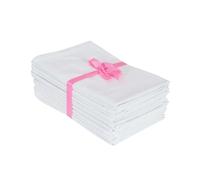 Dinner Napkins 100% Cotton Fall Dinner Napkins 18x18 Inches Solid White Color Cloth Napkins Thanks Giving Cloth Napkins Durable Hotel Quality Christmas Dinner Napkins (Set of 12)