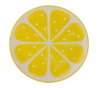 Dinner Plate Ceramic Yellow Lemon Platter 28cm Round Serving Plate Dish Crockery