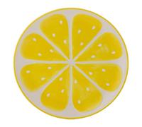 Dinner Plate Ceramic Yellow Lemon Platter 28cm Round Serving Plate Dish Crockery